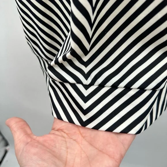 ATHLETA Slash stripe blousy woman activewear workout support tankini 40 D/DD - Picture 4 of 14